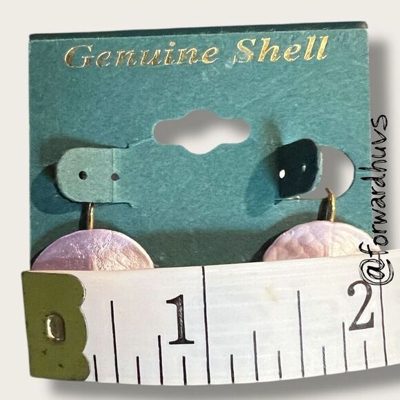 Bundle Sale 3 for $15 | Genuine Shell Clip-On Earrings – 3/4 Inch - Picture 5 of 6